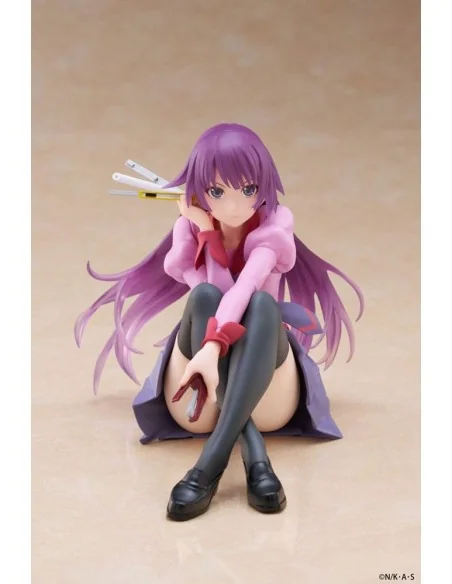 Monogatari PVC Statue Desktop Cute Figure Hitagi Senjougahara 13 cm