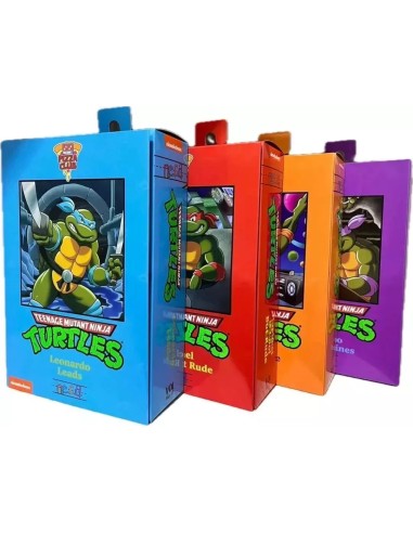 Turtles Leonardo Michelangelo Donatello Raphael Cartoon Vhs Box 189,99 € Neca