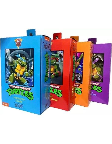 Turtles Leonardo Michelangelo Donatello Raphael Cartoon Vhs Box 189,99 € Neca