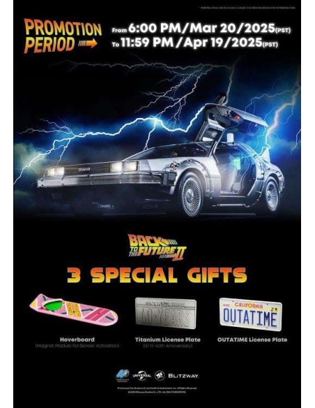 Back to the Future II Premium UMS vehicle 1/6 Time Machine 74 cm 1.399,00 € Blitzway
