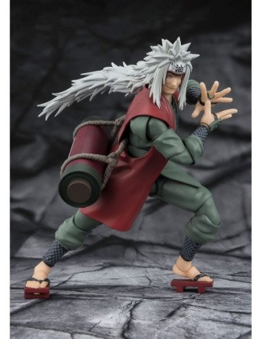 Naruto S.H.Figuarts Action Figure Jiraiya Hidden Leaf Heroic Master Sage (Sage Mode Set) 17 cm