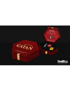 Catan Upgrade dice set Robber & Metal: Hematite