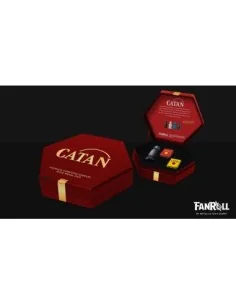 Catan Upgrade dice set Robber & Metal: Hematite