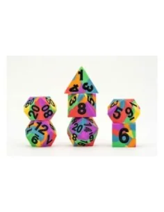 MDG Dice Set Pride Rainbow Flag