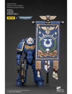 Warhammer 40k Action Figure 1/18 Ultramarines Heroes of the Chapter Primaris Ancient Posca 20 cm