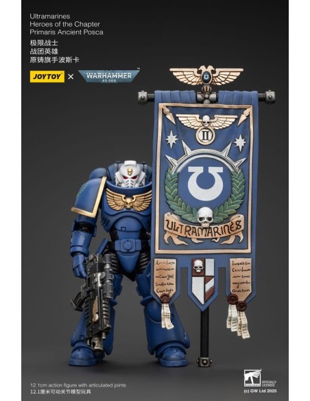 Warhammer 40k Action Figure 1/18 Ultramarines Heroes of the Chapter Primaris Ancient Posca 20 cm