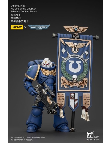 Warhammer 40k Action Figure 1/18 Ultramarines Heroes of the Chapter Primaris Ancient Posca 20 cm