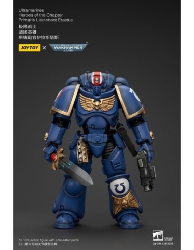 Warhammer 40k Action Figure 1/18 Ultramarines Heroes of the Chapter Primaris Lieutenant Erastus 20 cm
