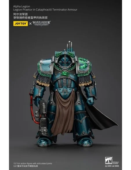 Warhammer The Horus Heresy Action Figure Alpha Legion Legion Praetor in Cataphractii Terminator Armour 18 cm