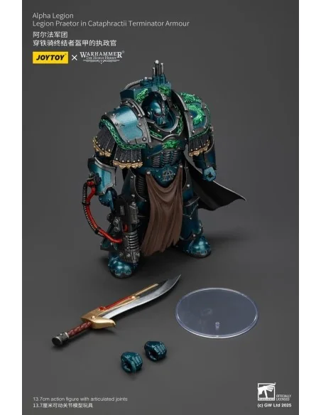 Warhammer The Horus Heresy Action Figure Alpha Legion Legion Praetor in Cataphractii Terminator Armour 18 cm