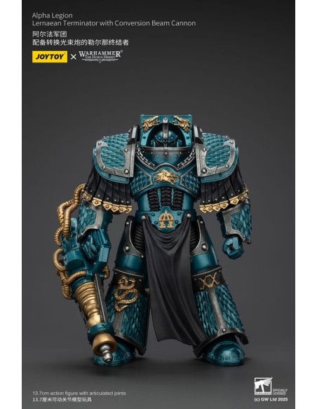 Warhammer The Horus Heresy Action Figure Alpha Legion Lernaean Terminator with Conversion Beam Cannon 20 cm