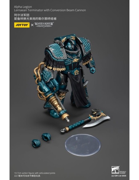 Warhammer The Horus Heresy Action Figure Alpha Legion Lernaean Terminator with Conversion Beam Cannon 20 cm