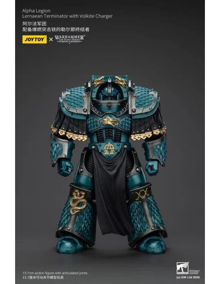 Warhammer The Horus Heresy Action Figure Alpha Legion Lernaean Terminator with Volkite Charger 20 cm