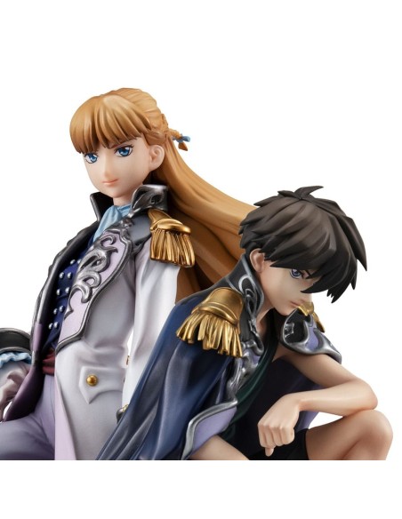 Mobile Suit Gundam Wing Alpha x Omega Statue 1/8 Heero Yuy & Relena Peacecraft Set 30th AnnRepaint Ver. 14 cm