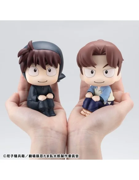 Nintama Rantaro Look Up PVC Statue Hansuke Doi & Rikichi Yamada Set (with gift) 11 cm