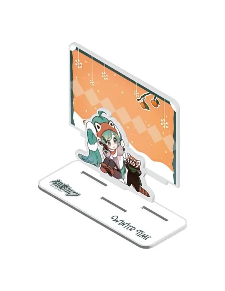 Hatsune Miku Acrylic Figure Standee Miku and Red Panda (Winter Time) 11 cm