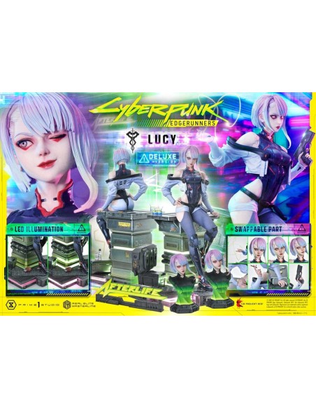 Cyberpunk: Edgerunners Real Elite Masterline Series Statue 1/4 Lucy Deluxe Version 50 cm