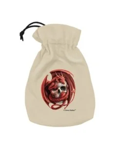 Anne Stokes Dice Pouch Skull Embrace