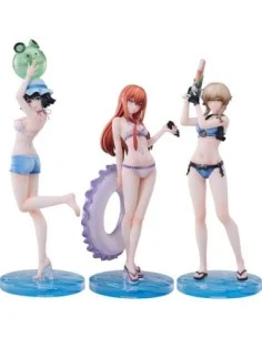 Steins Gate PVC Statues 3-Pack 1/7 Suzuha Amane, Kurisu Makise, Mayuri Shiina Swimsuit Ver.