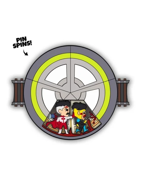 Invincible Pin Badge Invincible Spinning 10 cm