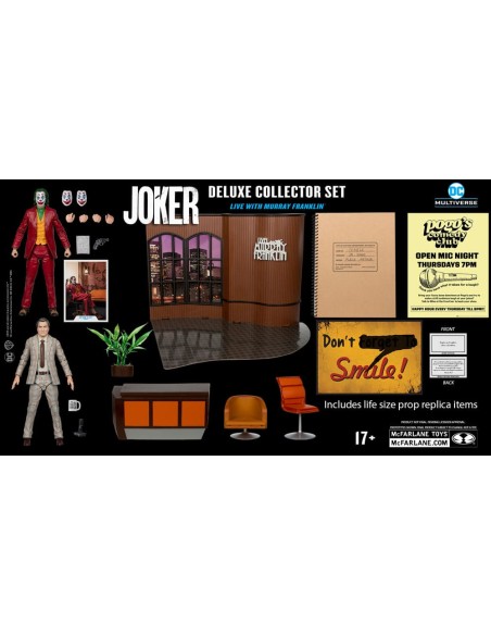 Joker Movie J. Phoenix Deluxe Colllector Live w/ Murray Franklin Limited Edition 18cm