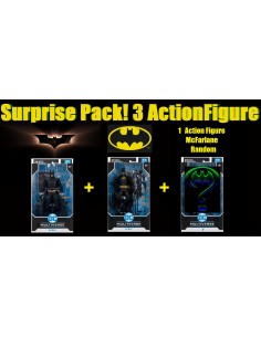 Batman 1989 Keaton + Batman Begins + Surprise Box 3 Action Figure Pack 18cm