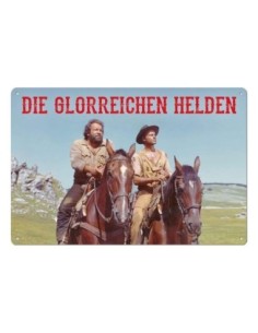 Bud Spencer & Terence Hill Tin Sign Die glorreichen Helden 20 x 30 cm