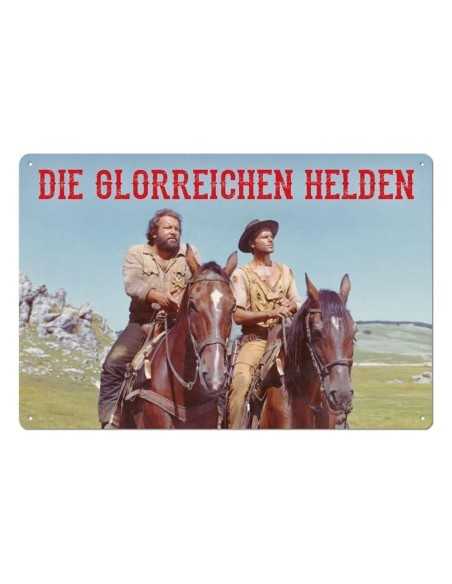 Bud Spencer & Terence Hill Tin Sign Die glorreichen Helden 20 x 30 cm