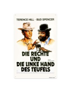 Bud Spencer & Terence Hill Tin Sign Rechte und Linke Hand des Teufels 20 x 30 cm