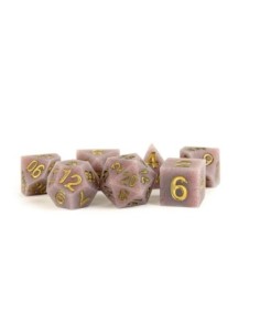 FanRoll Sharp Edge Silicone Dice Set Volcanic Soot (7)