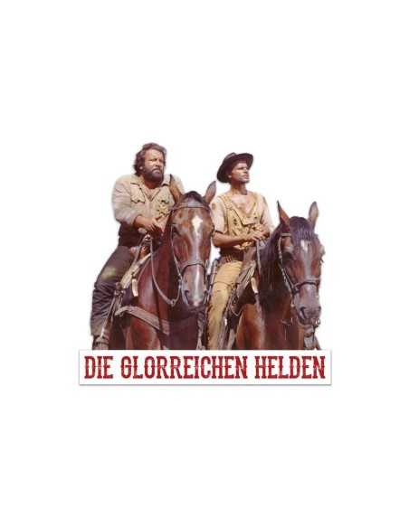 Bud Spencer & Terence Hill 3D Tin Sign Die glorreichen Helden 45 x 45 cm