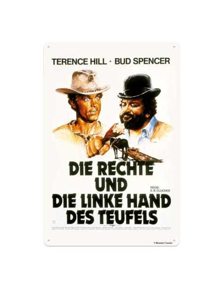Bud Spencer & Terence Hill Tin Sign Rechte und Linke Hand des Teufels 20 x 30 cm