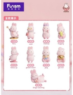 Momo Bunny Daily Series Mini Figures 9 cm Display (9)