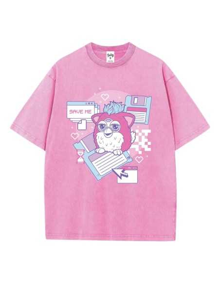 Furby T-Shirt Save Me Snow Washed