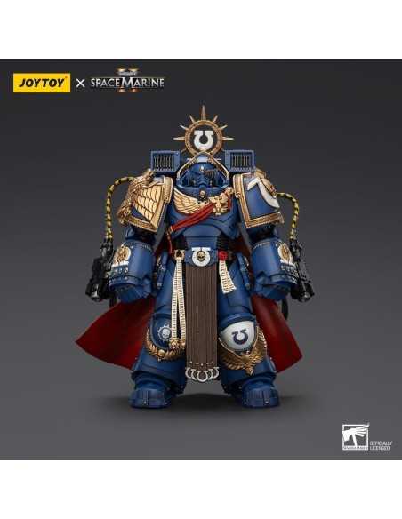 Warhammer 40k Action Figure Ultramarines Marneus Calgar Chapter Master with MKX Gravis Armour and Gauntlets of Ultramar 20 cm