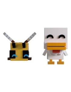 Minecraft Vinyl Figures Bee and Chicken Monitor Buddiez