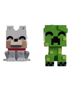 Minecraft Vinyl Figures Wolf and Creeper Monitor Buddiez