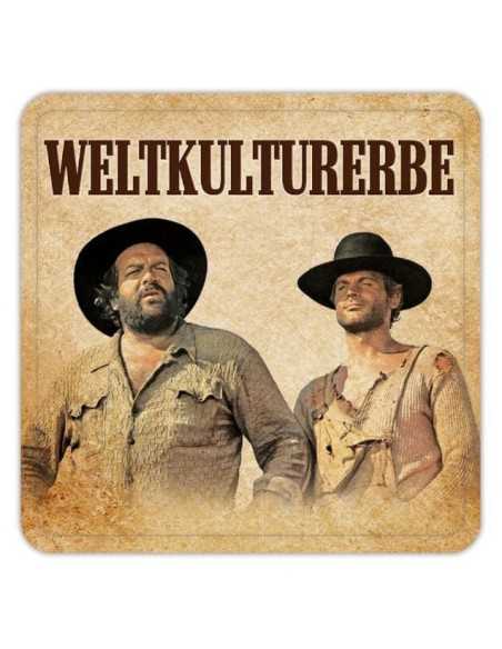 Bud Spencer & Terence Hill Tin coasters Weltkulturerbe 10 x 10 cm