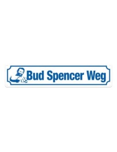 Bud Spencer Tin Sign Bud Spencer Weg 46 x 10 cm