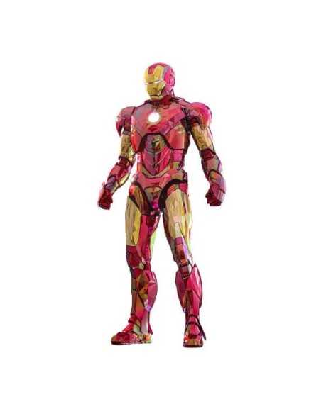 Iron Man Movie Masterpiece Diecast Action Figure 1/6 Iron Man Mark VI (Fractal Armor) Hot Toys Exclusive 33 cm