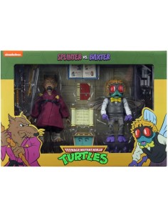 Ninja Turtles 2-Pack Splinter & Baxter 18 cm - 1 - 