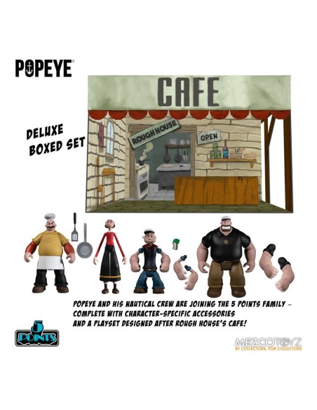 Popeye Deluxe Box Set Action Figures 5 Points 9 cm