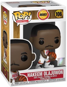 Funko Pop  Legends Hakeem Olajuwon Rockets Home Jersey - 1