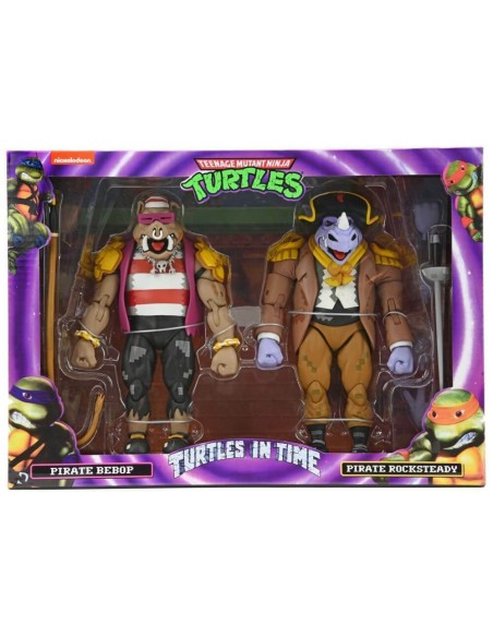 Neca Turtles in Time 2-Pack Pirate Rocksteady & Bebop 18 cm - 1