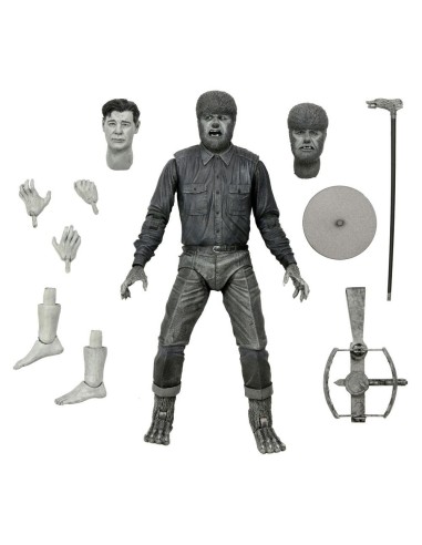 Universal Monsters Ultimate The Wolf Man Black & White 18 cm - 1 - 