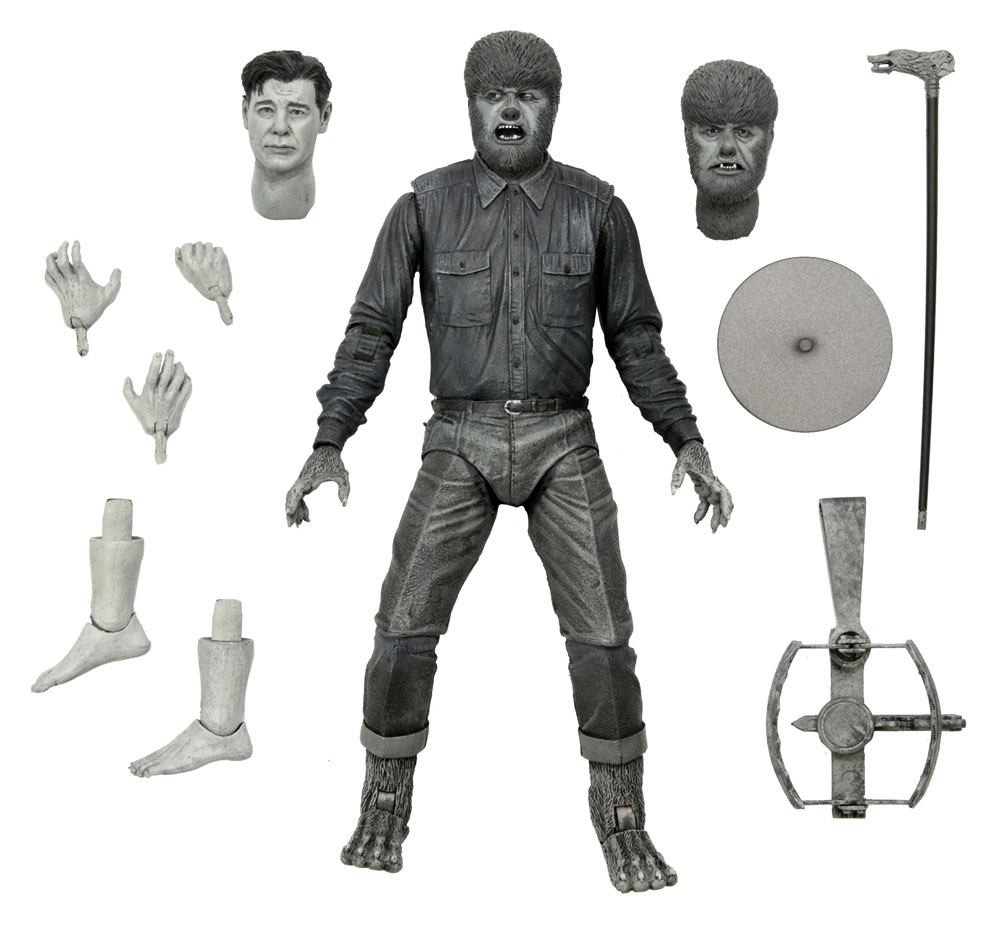 Universal Monsters Ultimate The Wolf Man Black & White 18 cm - 1 - 