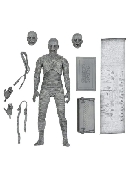 Universal Monsters Ultimate Mummy Black & White 18 Cm - 2 - 
