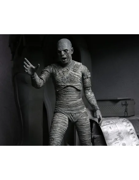 Universal Monsters Ultimate Mummy Black & White 18 Cm - 4 - 