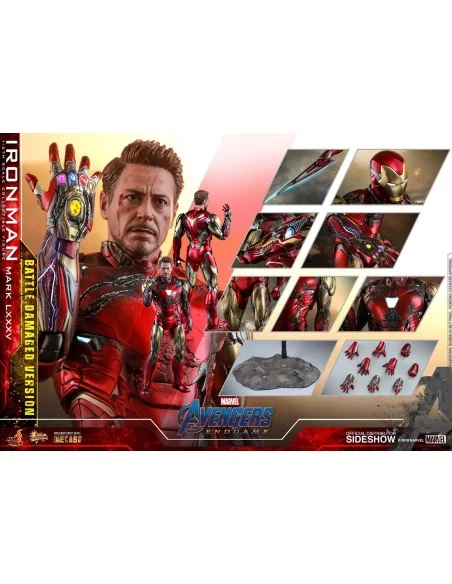 Avengers: Endgame MMS Diecast Action Figure 1/6 Iron Man Mark LXXXV Battle Damaged Ver. 32 cm - 12 - 