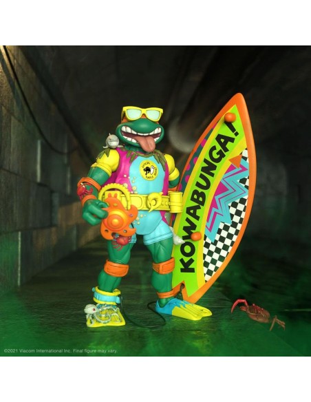 Sewer Surfer Mike Ninja Turtles Michelangelo Wave 6 18 cm - 6 - 